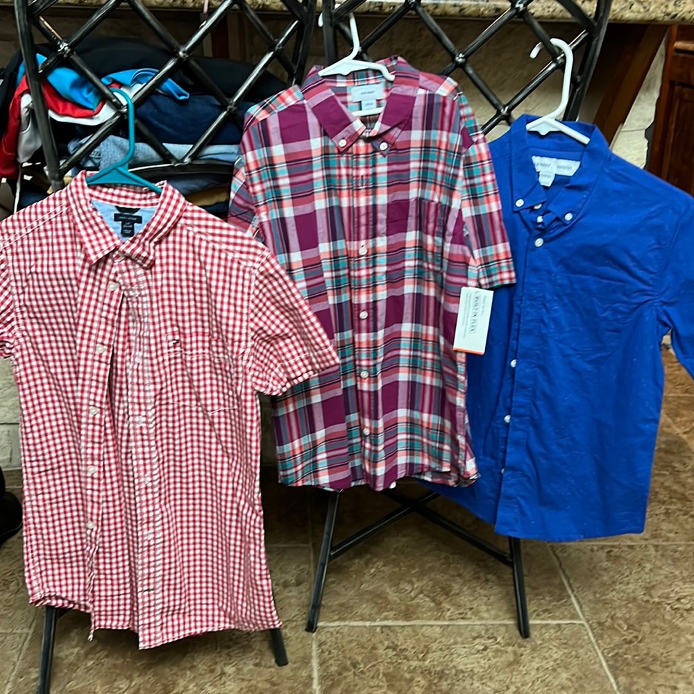 Old Navy, Tommy Hillfiger Youth Large button down Polos